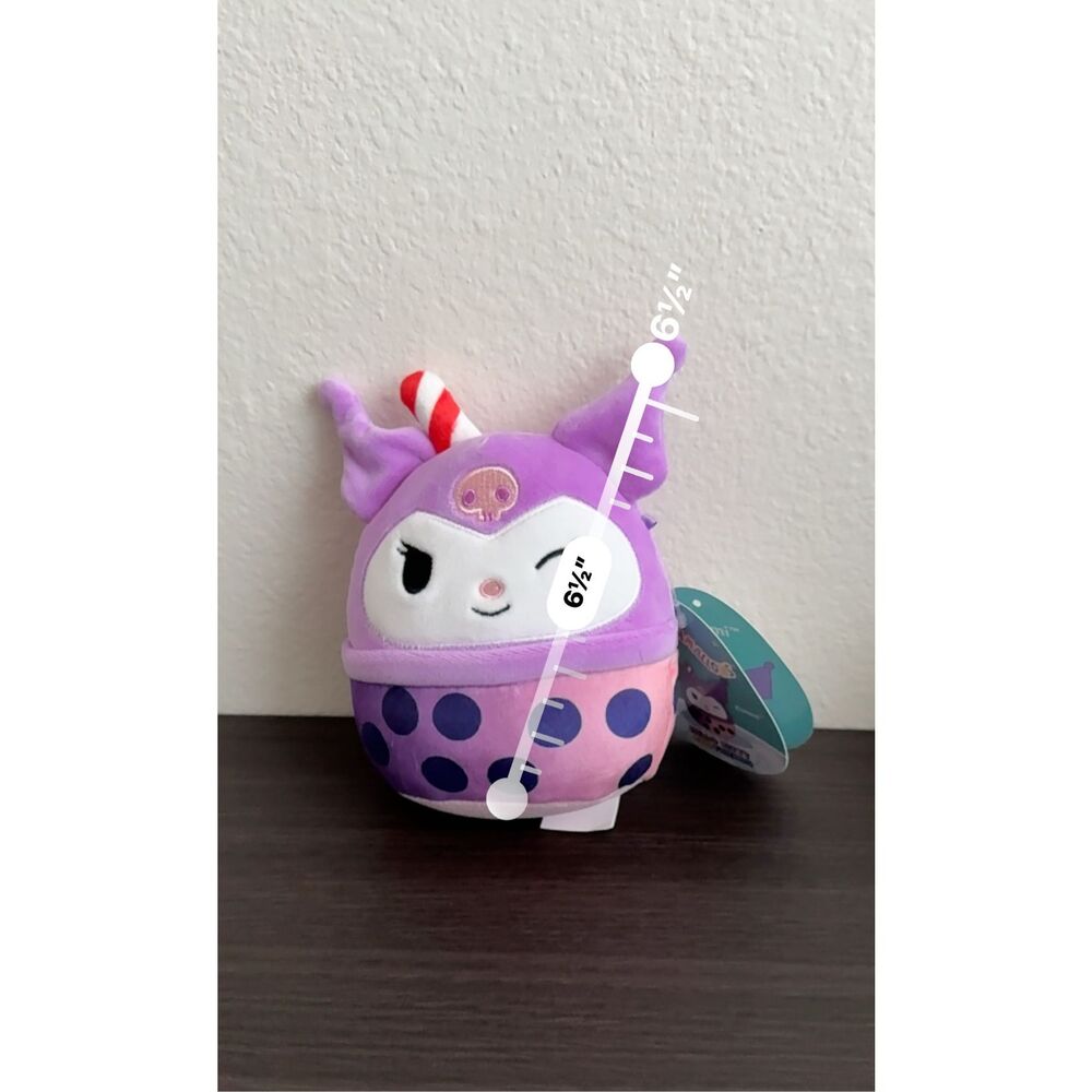 Squishmallows Sanrio Hello Kitty & Friends Boba Scented Mystery Plush - Kuromi - Picture 5 of 5